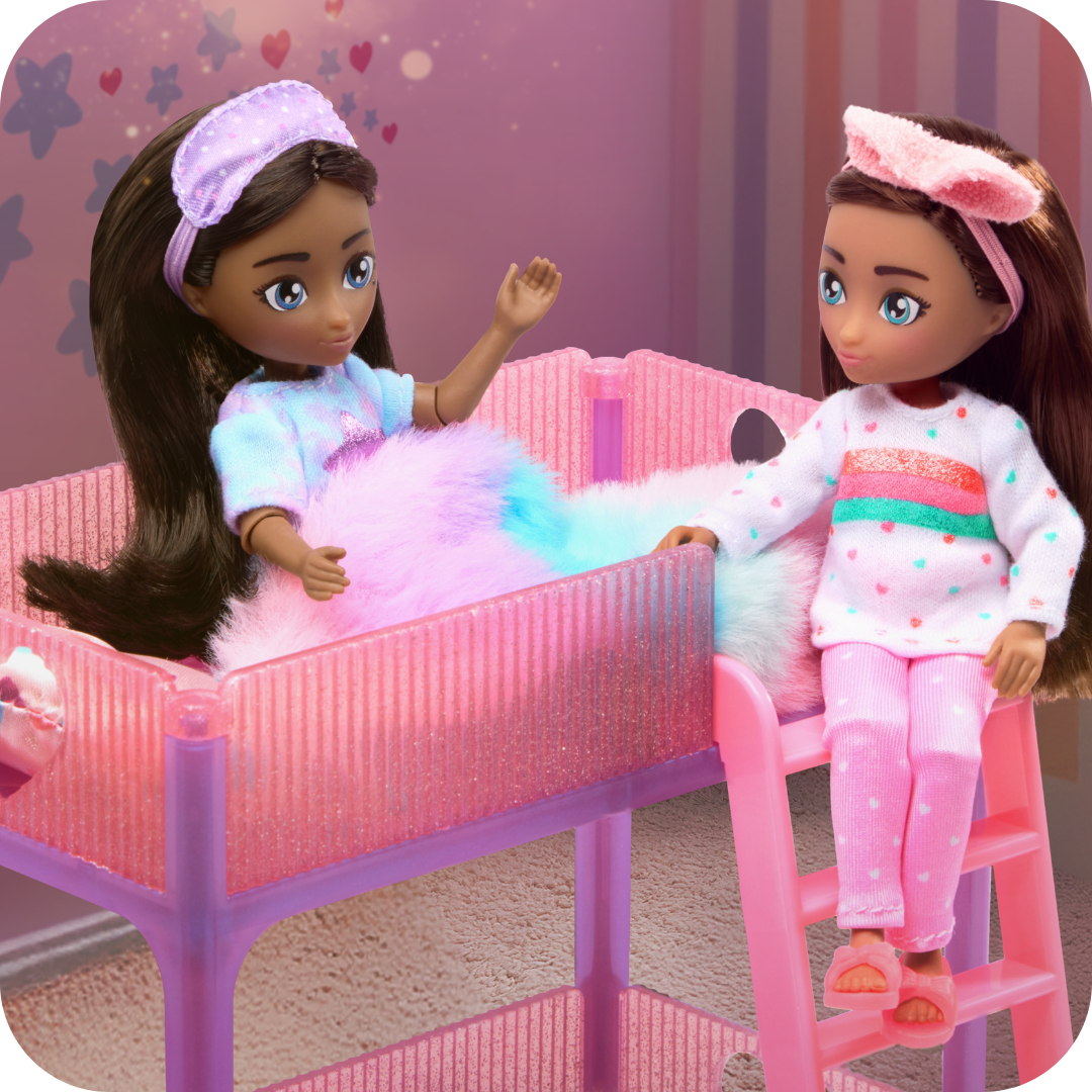 Mia & Zoe Hey Bestie Sleepover Dolls